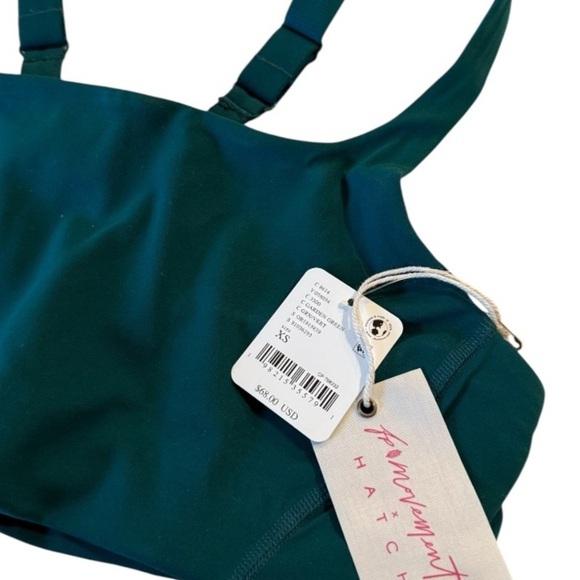 FP Movement X Hatch Square neck Never Better Sports Bra in Garden Green NEW - Picture 12 of 15